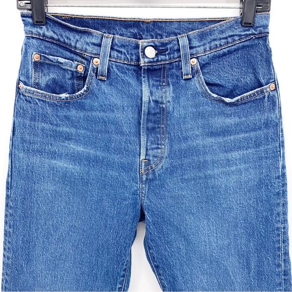 Levi’s 501 High Rise Button Fly Slim Fit Jeans Size 27 - Picture 2 of 8